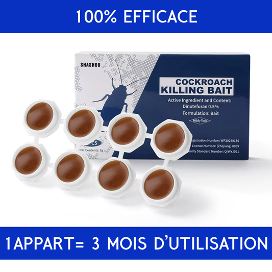 ANTI-CAFARD : Dites adieu aux cafards pendant 3 mois !